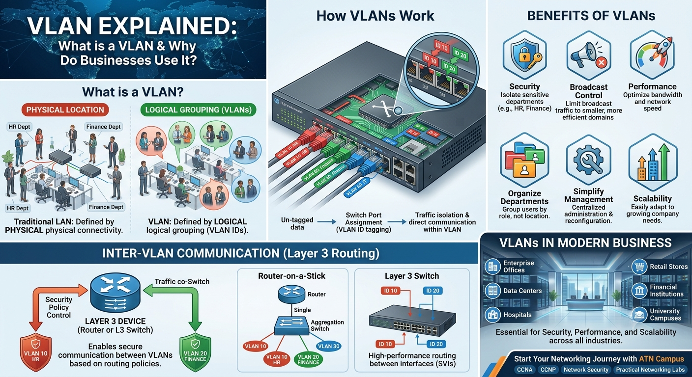 VLAN Explained: What is a VLAN and Why Do Businesses Use It?